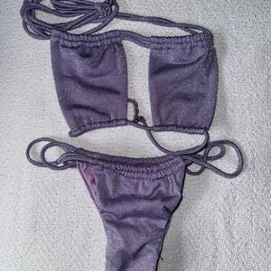 Montce XS Bikini Lilac Sparkle Set